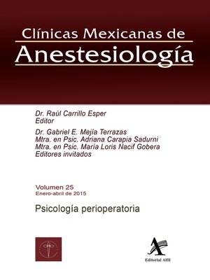 cover image of Psicología perioperatoria